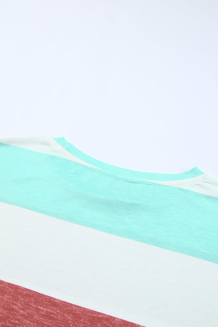 Plus Size Colorblock Pullover Top