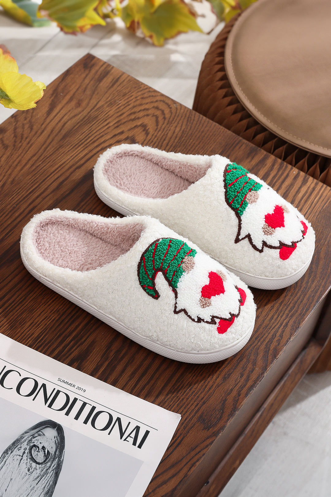 Christmas Faceless Dwarf Shoes Plush House Slippers