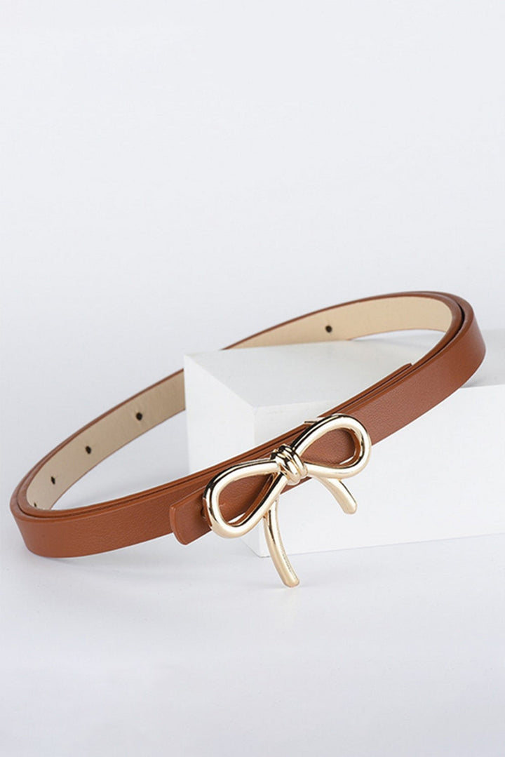 Ceinture fine décorative à nœud papillon