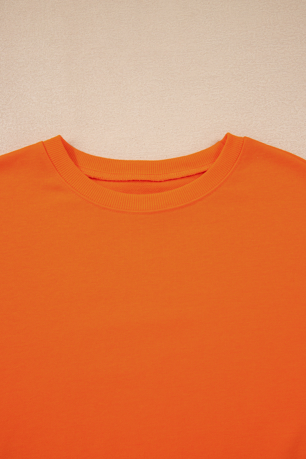 Orange Varsity Stripe Detail Pullover Mini Skort Set