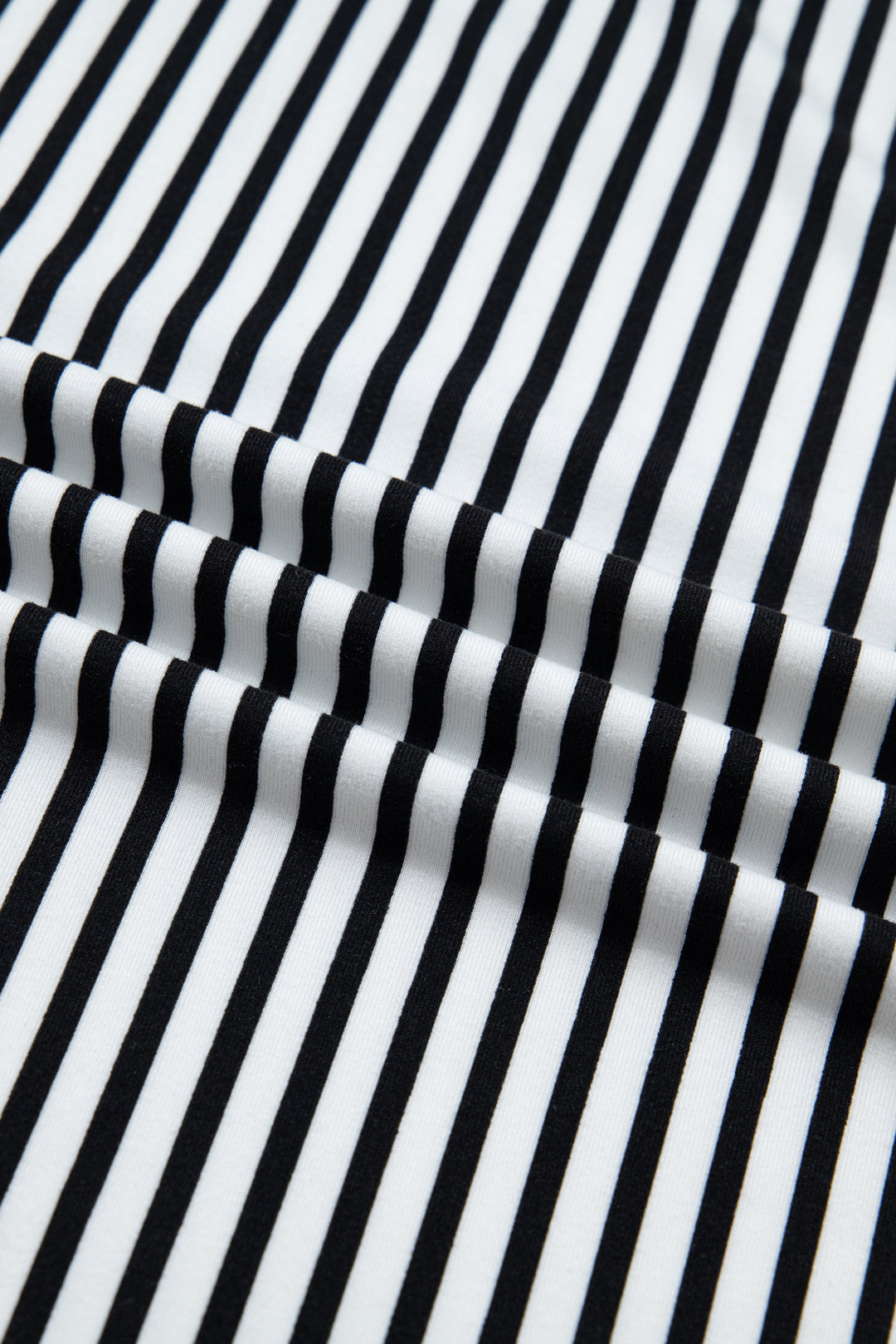 Black Stripe Plus Size Loose Straight Casual Pants