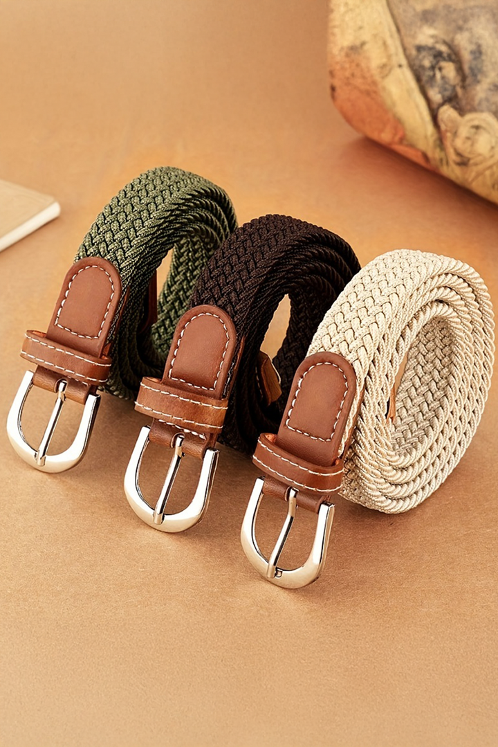 Ceinture en toile tissée de style bohème