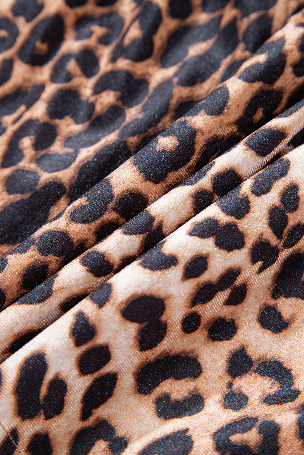 Fashion Brown Leopard Tiered Patchwork Hot Mini Skirt
