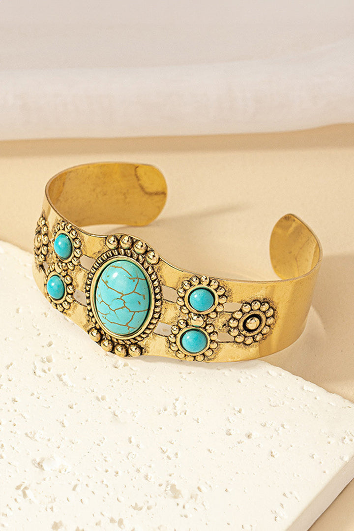 Vintage Boho Turquoise Cuff Bracelet