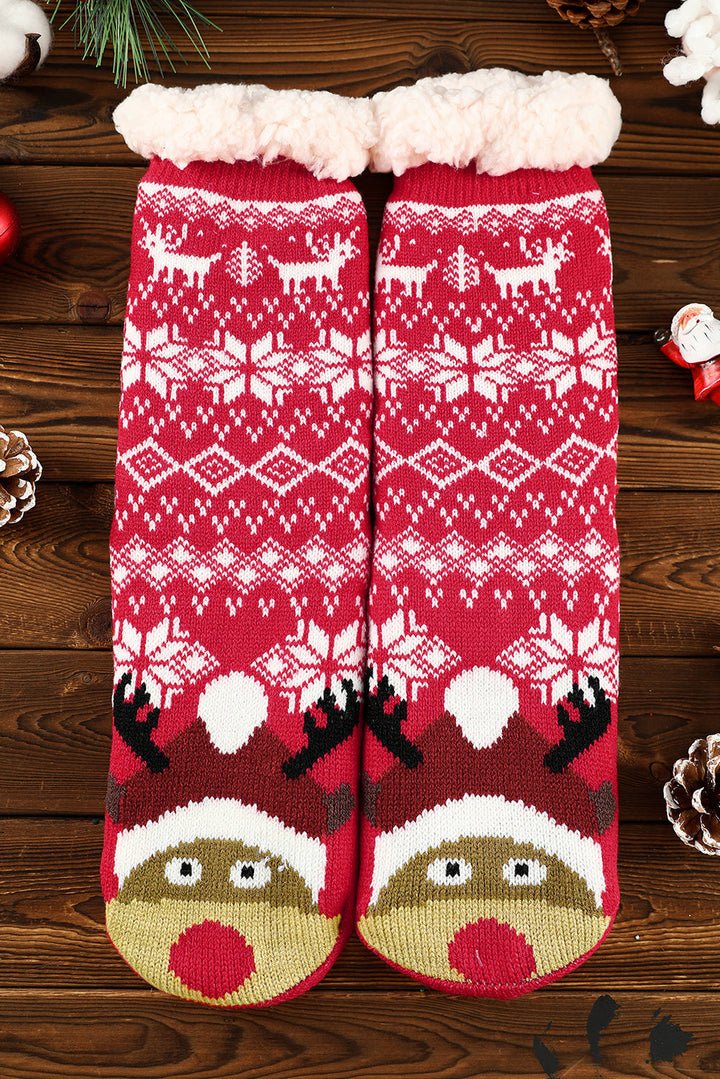 Weihnachtsflocken-Thermosocken
