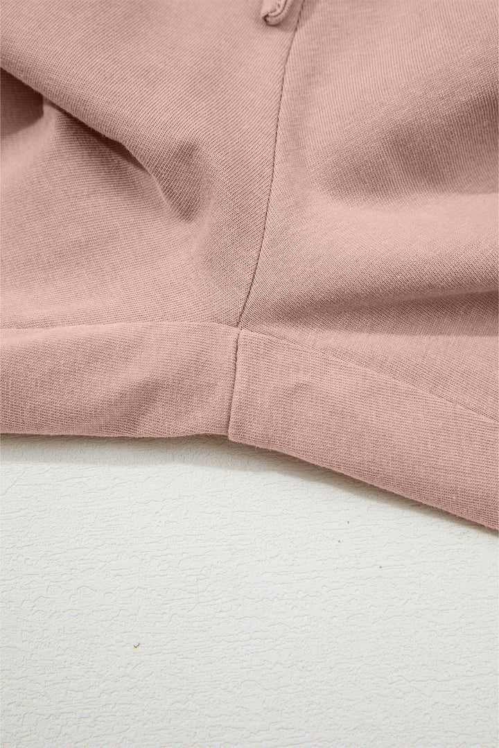 Buckskin Flower Patch Mineral Washed Terry Knit Cropped Wide Leg Pants
