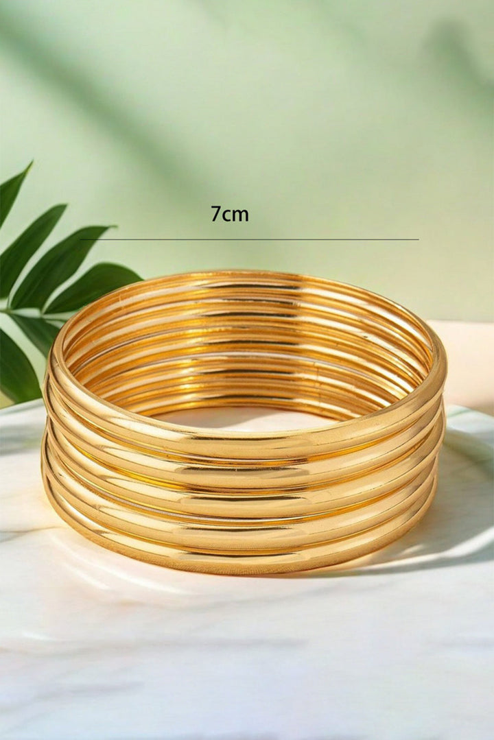 Bracelet jonc en alliage plaqué multicouche
