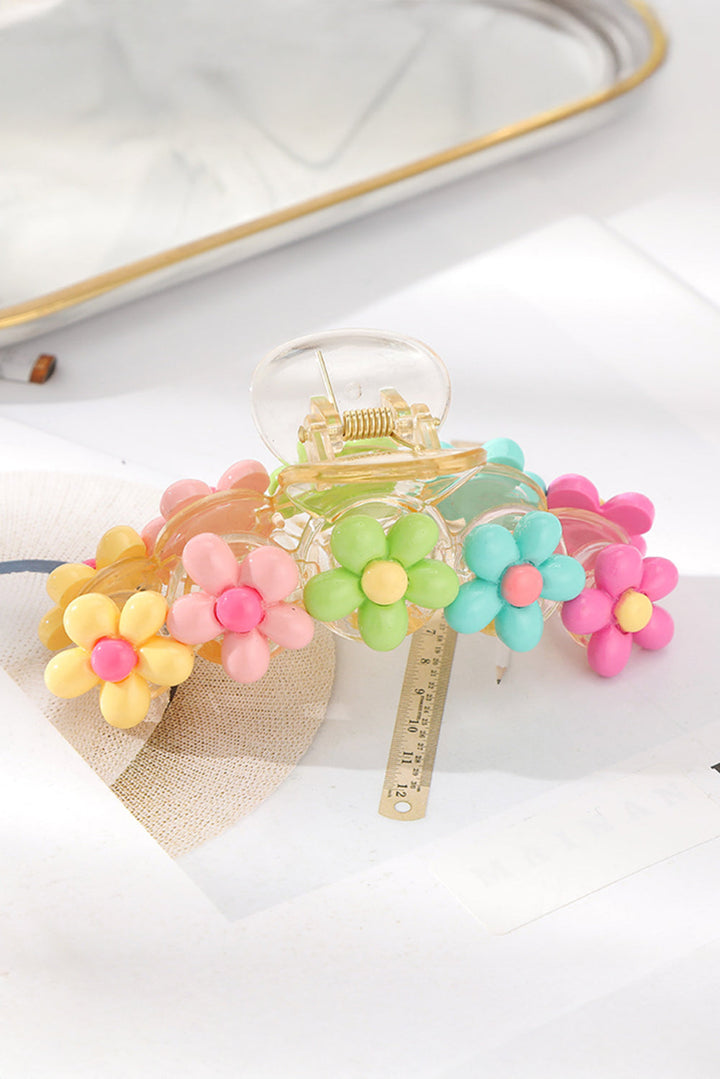 Colorful Flower Shape Large Hair Clawclip