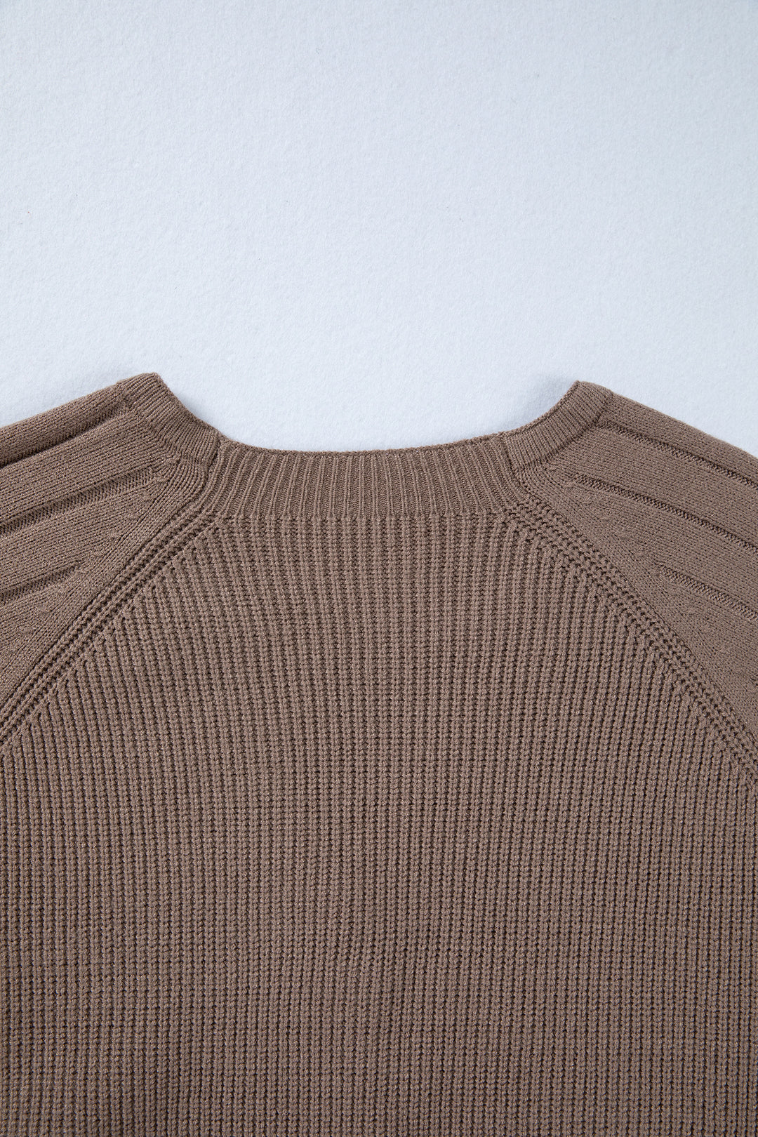 Mixed Texture Knit Button V Neck Sweater Cardigan