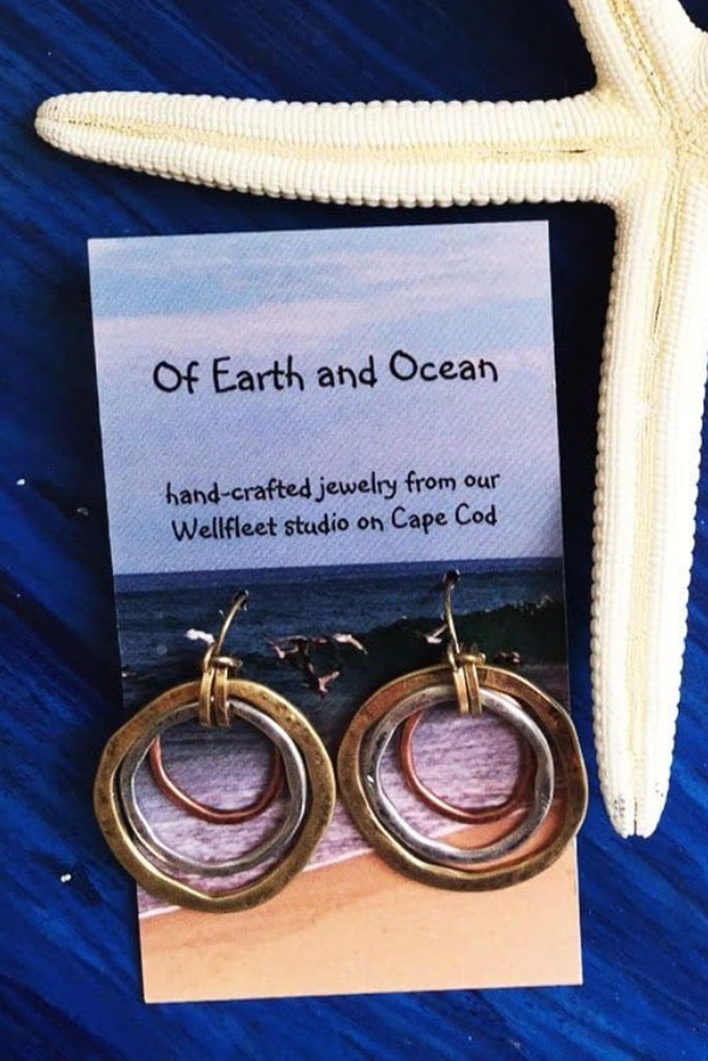 Vintage Triple Circle Alloy Hook Earrings