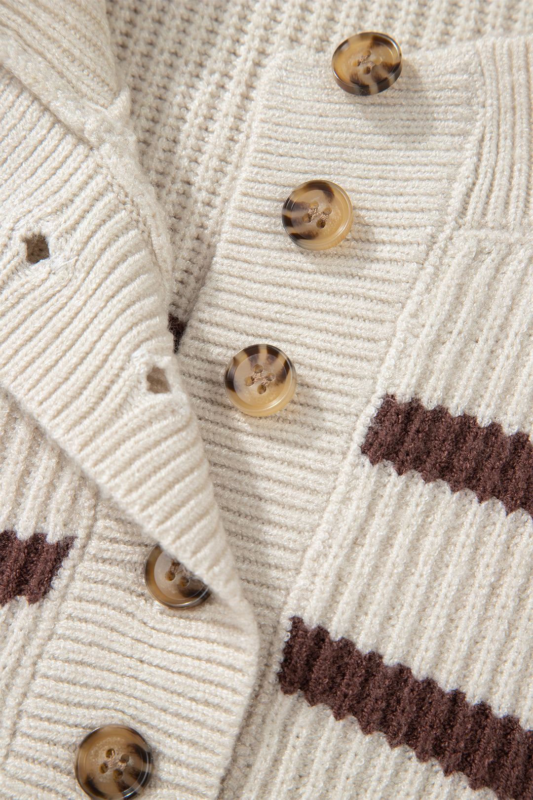 Ribbed Henley Drop Shoulder Slouchy Sweater