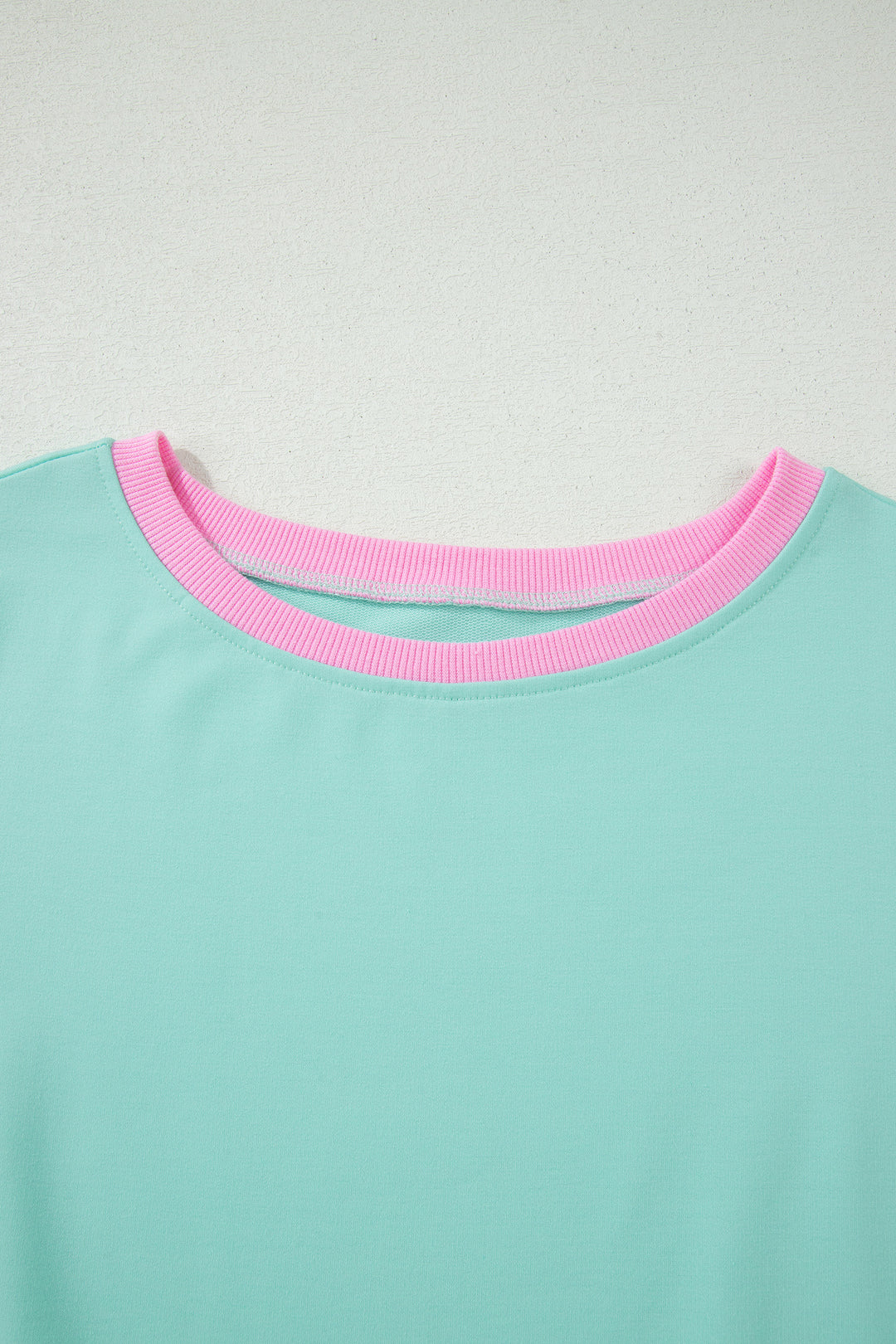 Moonlight Jade Colorblock Edge Drop Shoulder T Shirt and Skort 2Pcs Set
