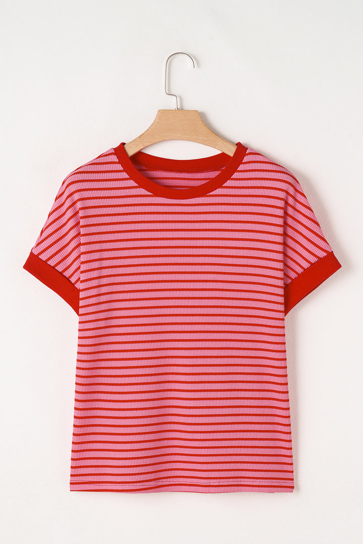 Knitted Round Neck T Shirt