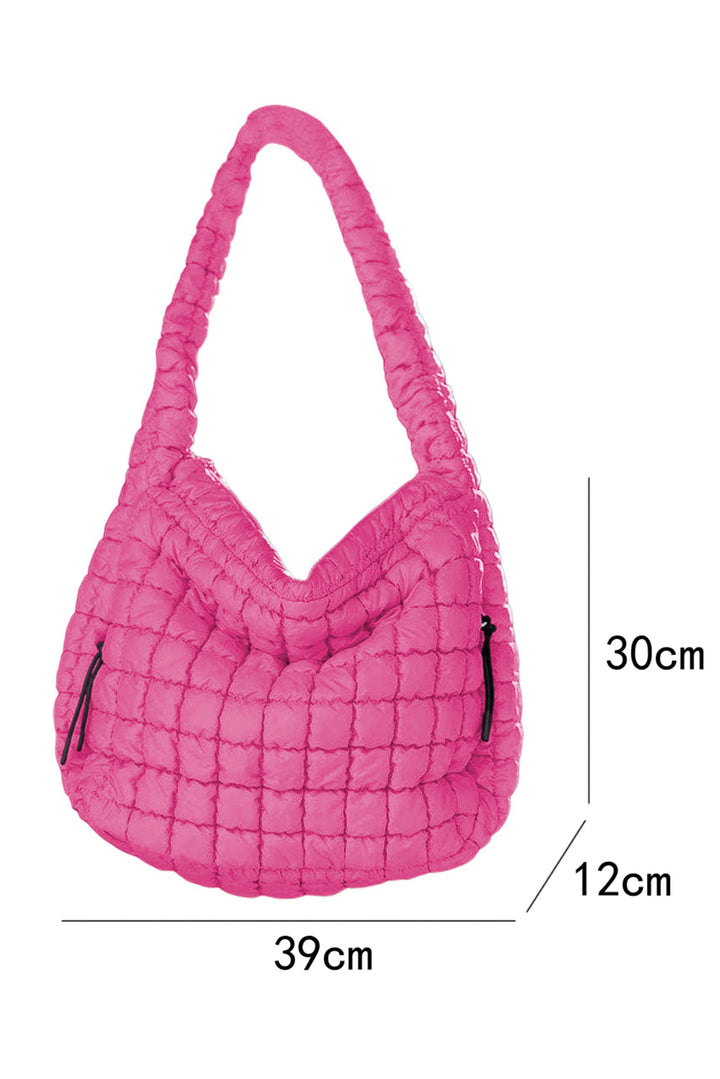 Quilted Puffy Large Shoulder Bag
