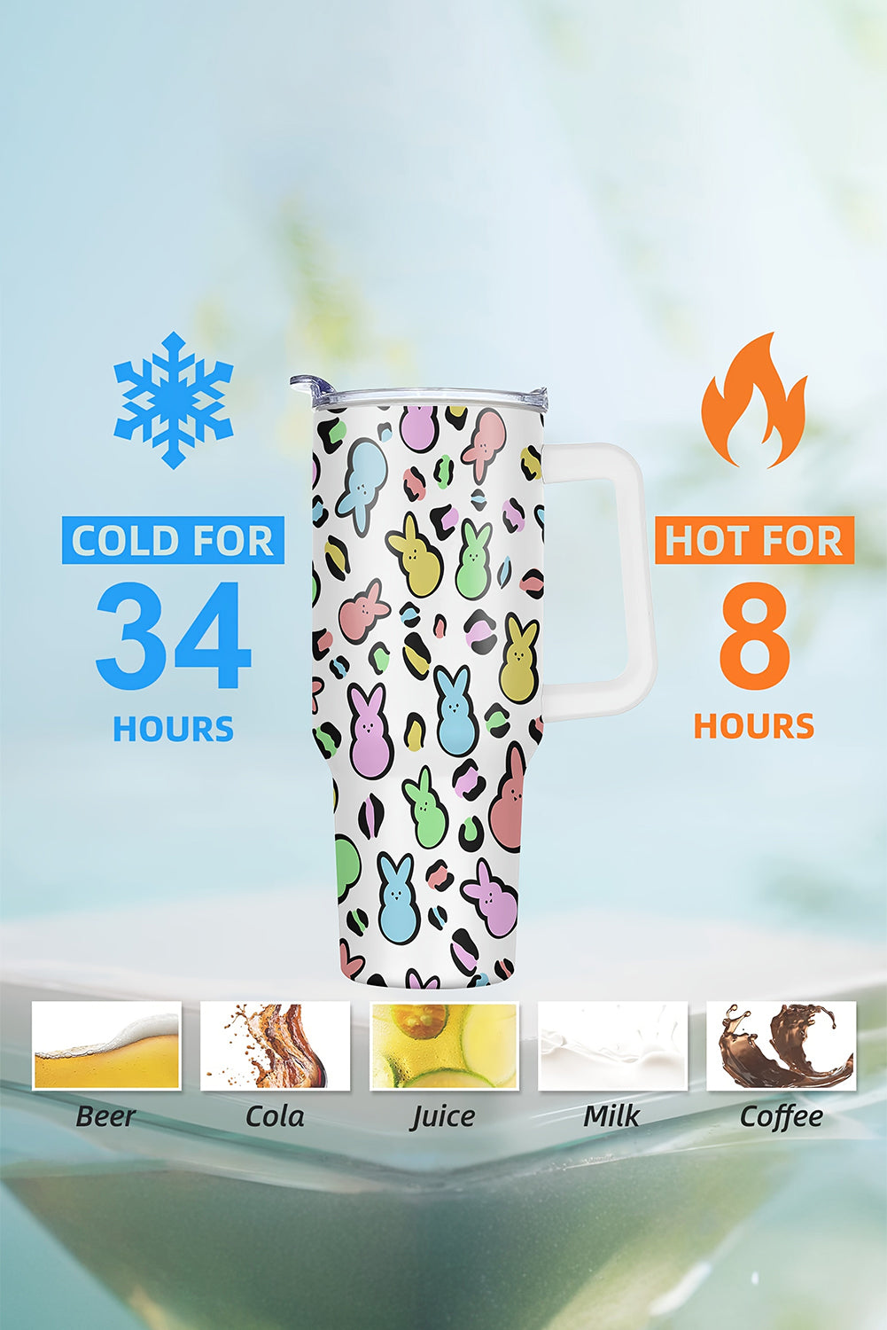 Easter Bunny Thermal Cup 40oz