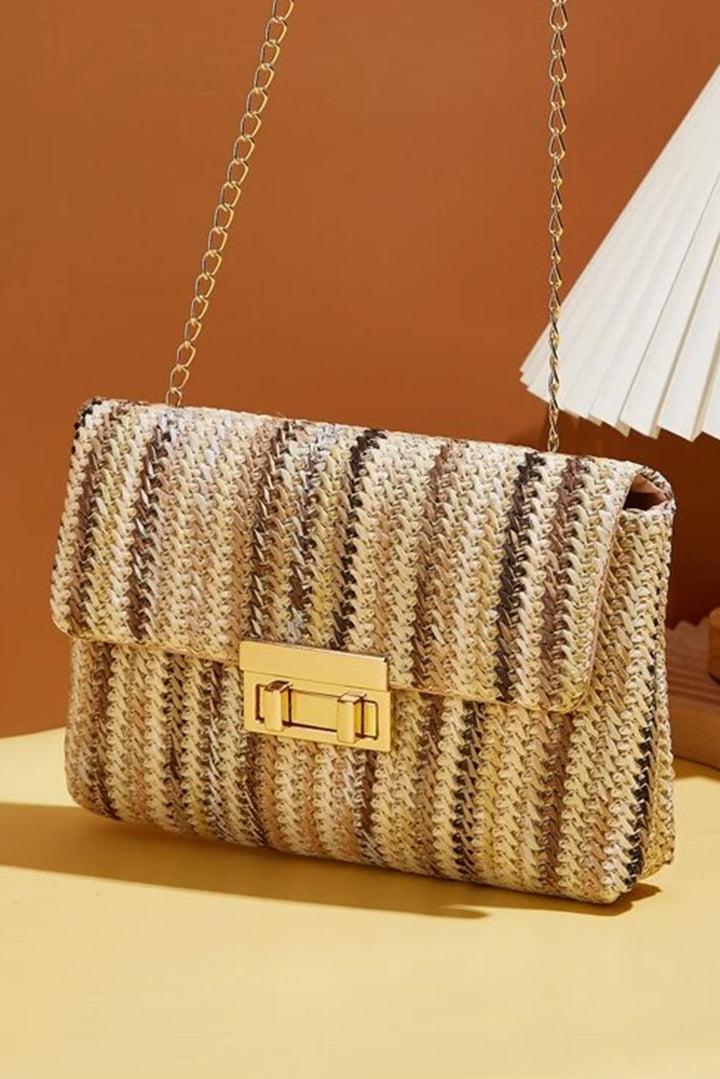 Bohemian Woven Gold Chain Shoulder Bag