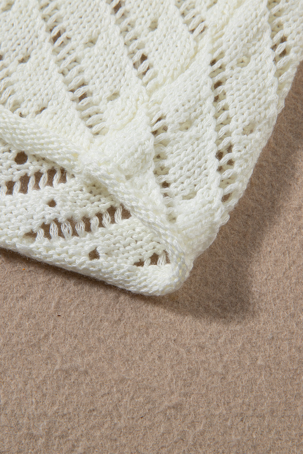 Hollowed Crochet Cropped 2 Piece Beach Dress