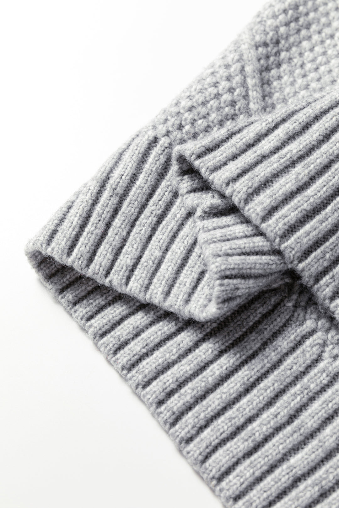 Cable Knit Drop Shoulder Loose Fit Sweater Dress