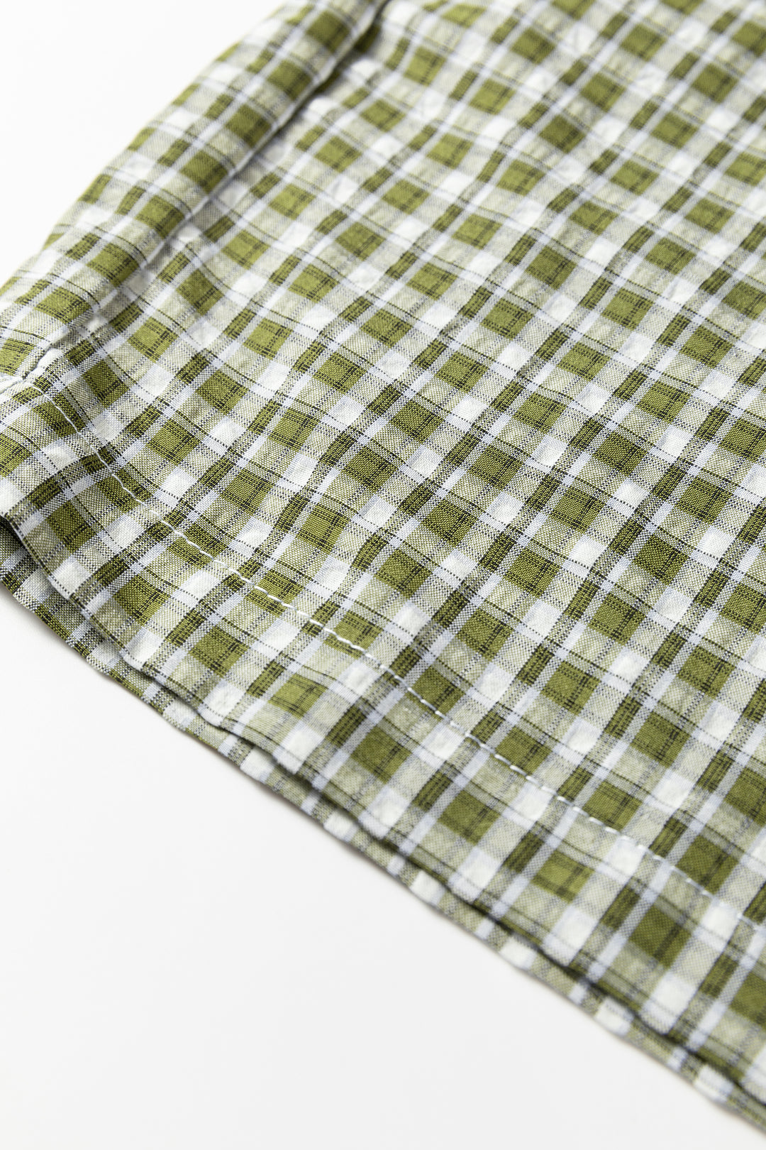 Brown Preppy Gingham Boxer Pants