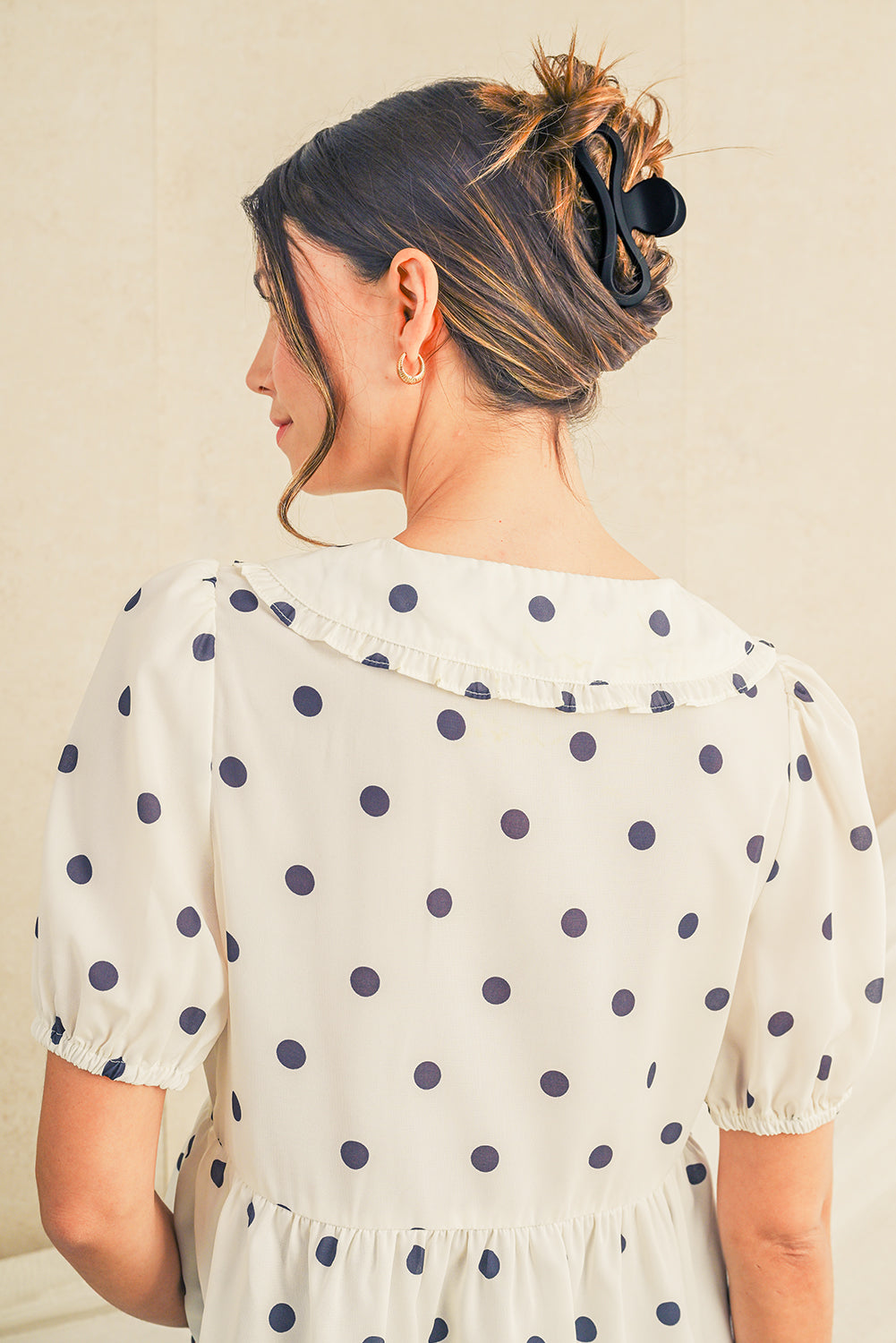 Minimalist Wave Shape Matte Hair Claw Clip