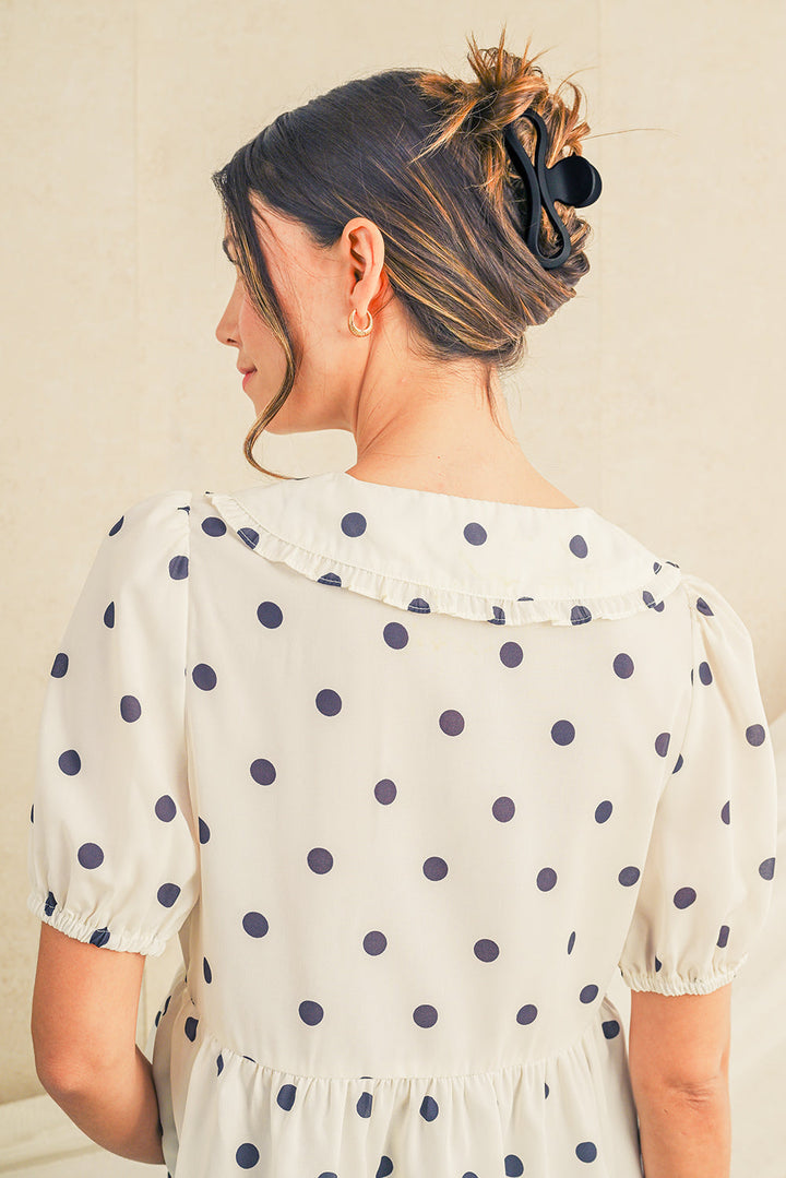 Minimalist Wave Shape Matte Hair Claw Clip