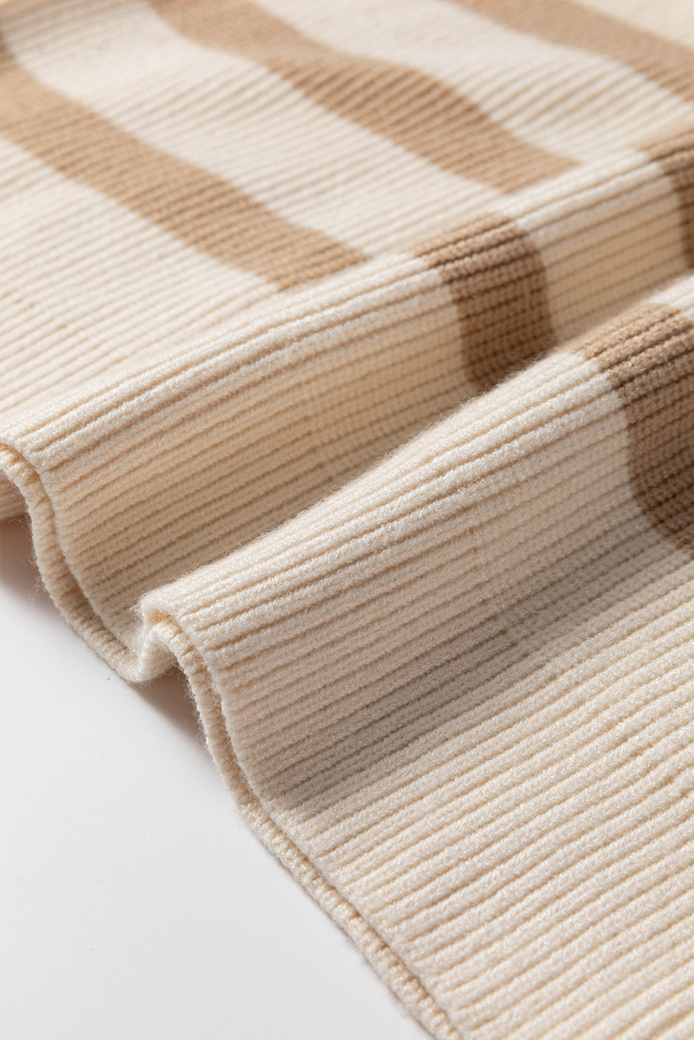 Ribbed Half Zip Collared Sweater Vest