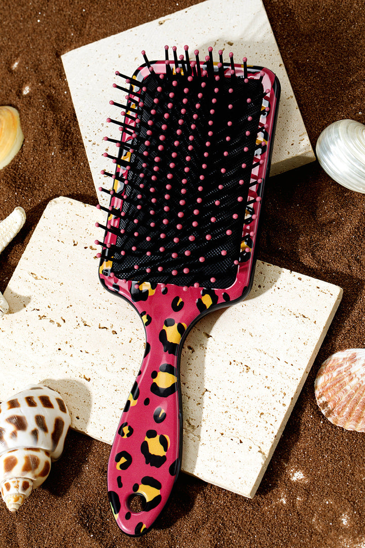 Leopard Print Long Handle Air Cushion Comb