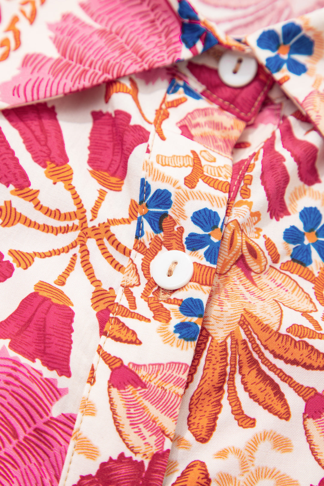 Fall Flower Print Long Sleeve Mini Dress