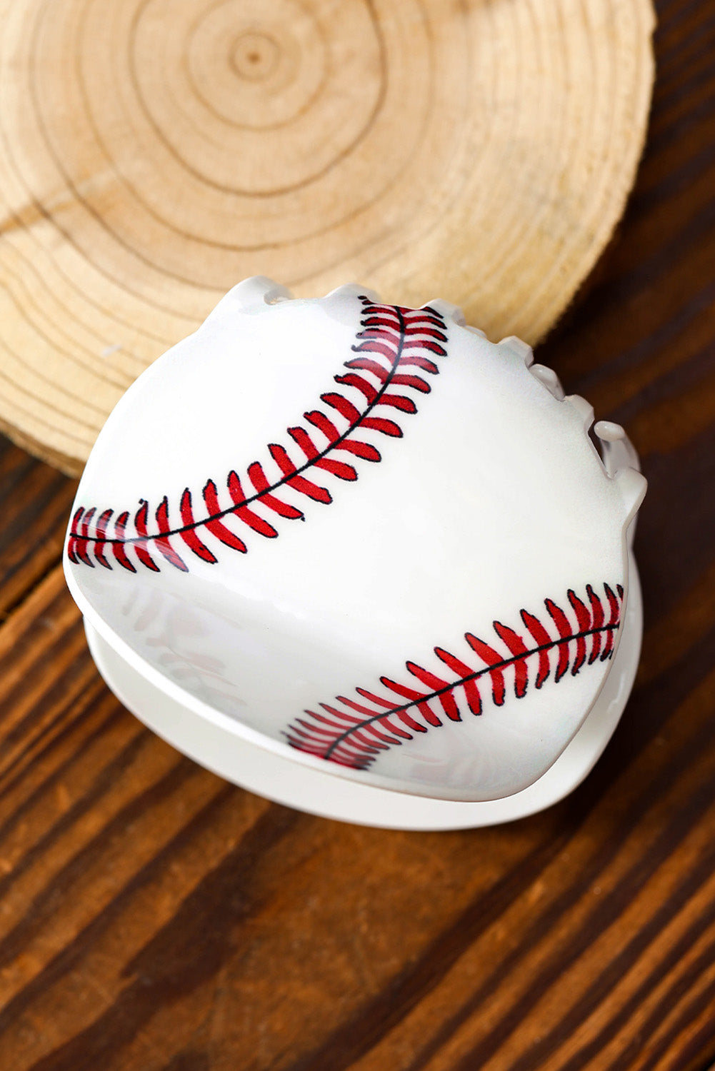 Grande pince à cheveux en acrylique à motif boule