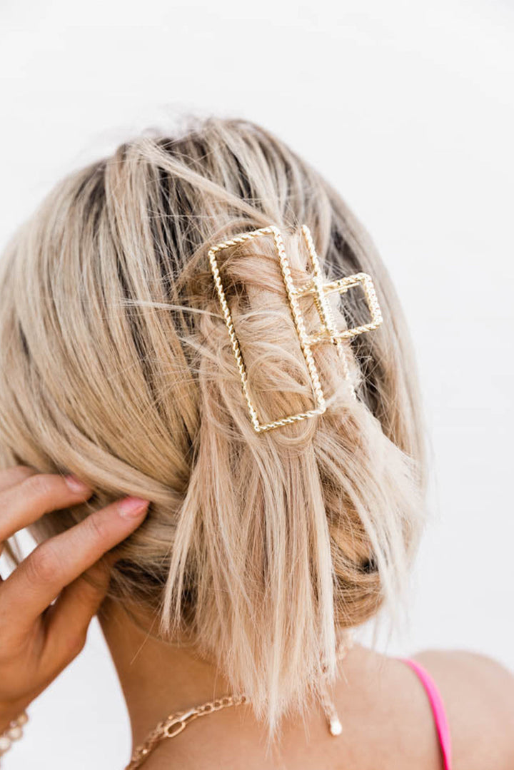 Pince à cheveux carrée