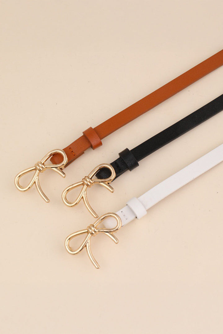 Ceinture fine décorative à nœud papillon
