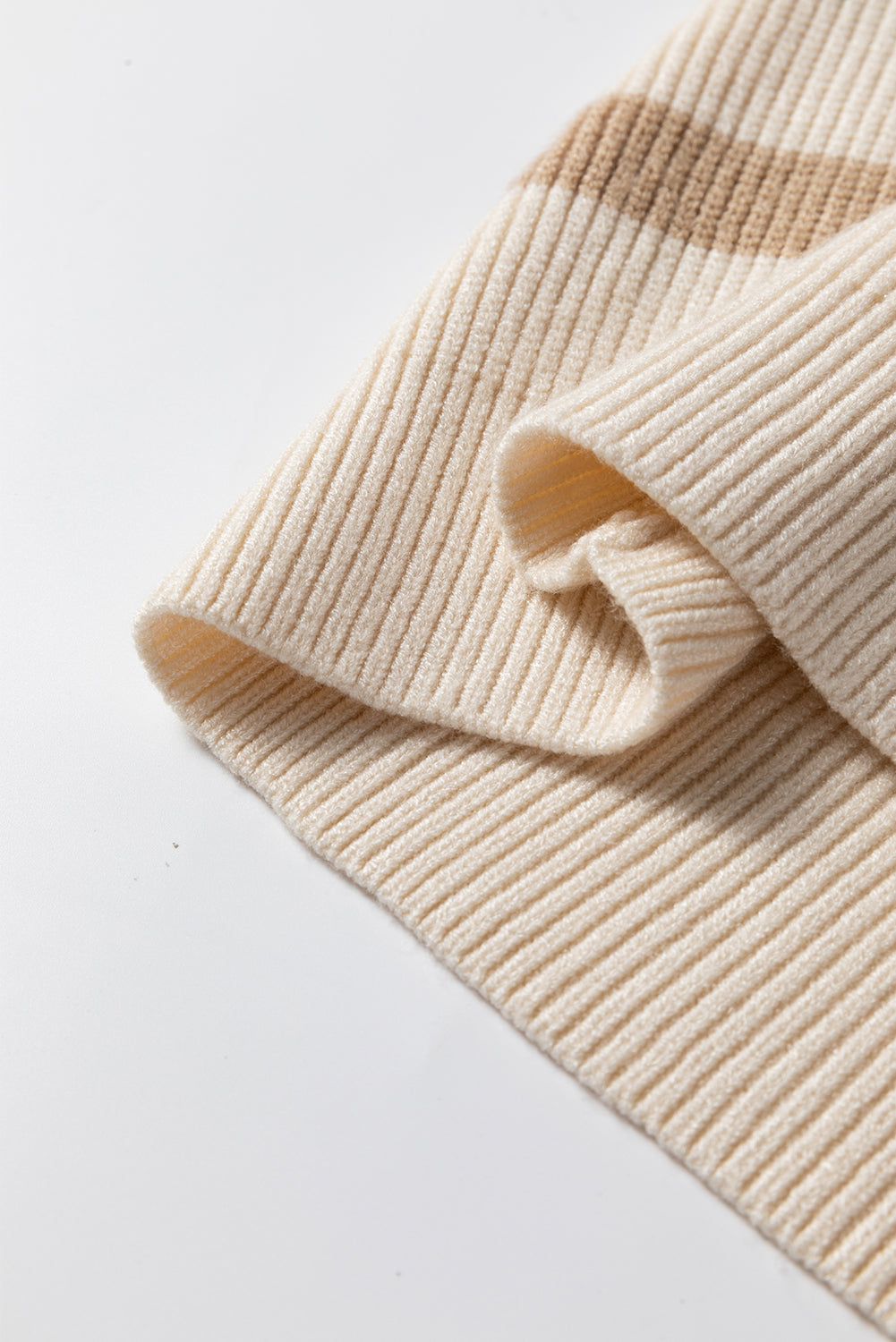 Ribbed Half Zip Collared Sweater Vest