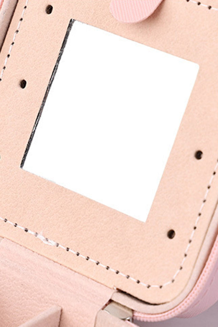 Q Chenille Patch Jewelry Box with Mirror