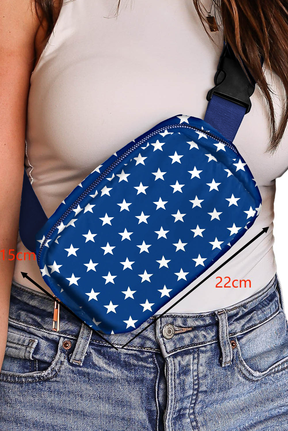 Independent Day Flag Star Printed Crossbody Bag
