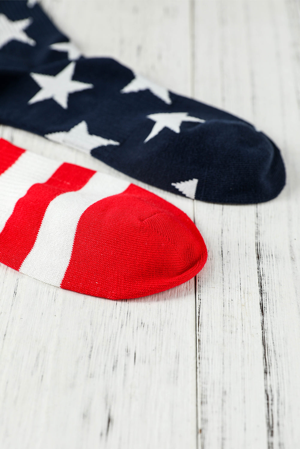 Chaussettes à motif étoiles et rayures USA
