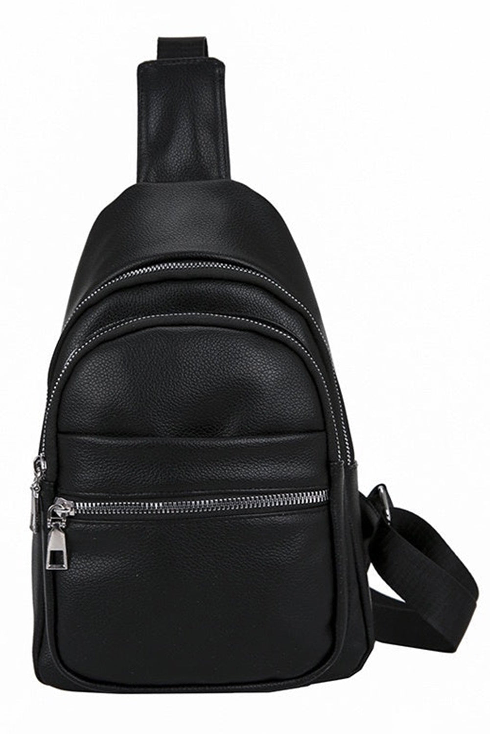 Multi Compartment PU Leather Crossbody Bag