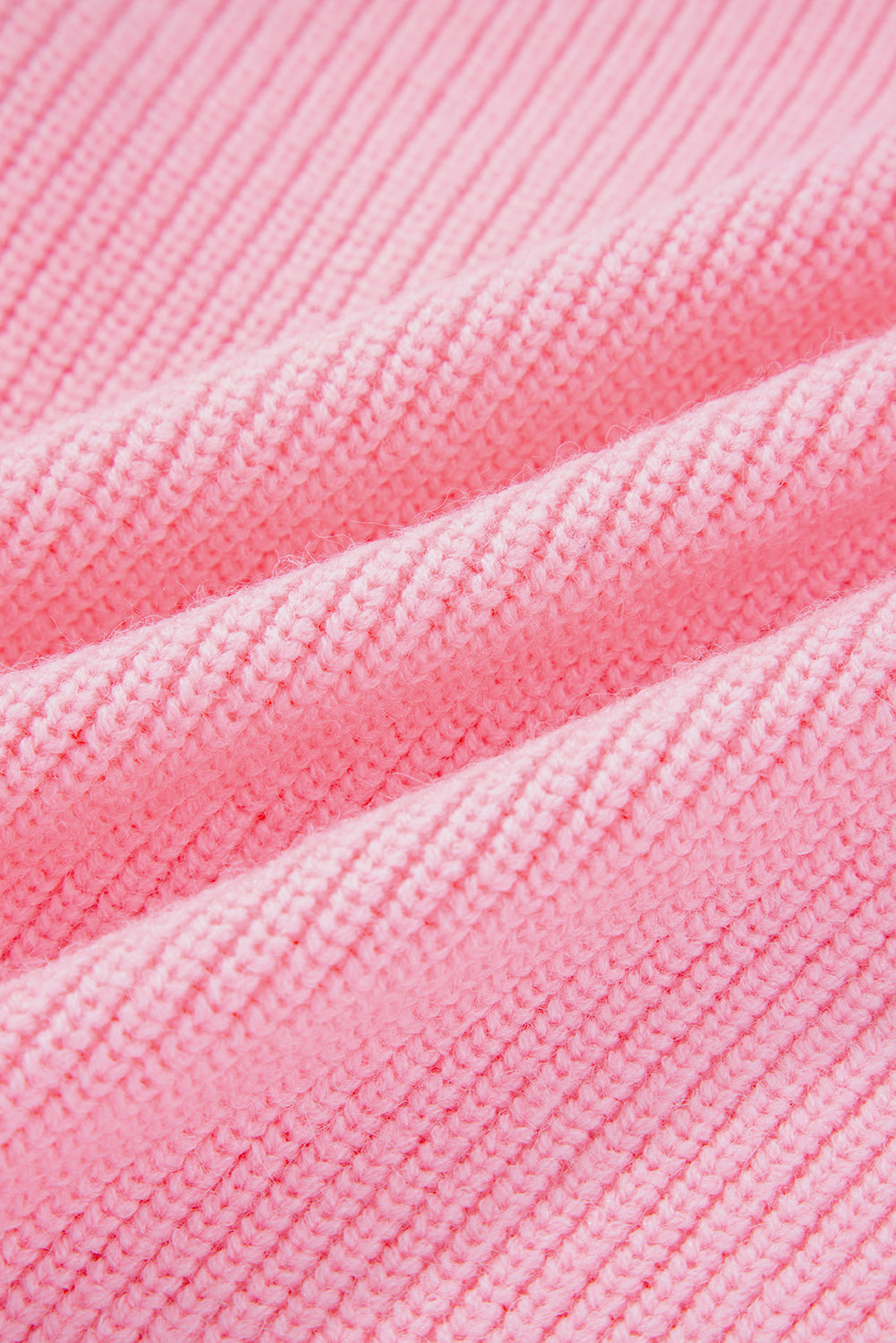 Merry Candy Cane Puffy Knit Crew Neck Sweater