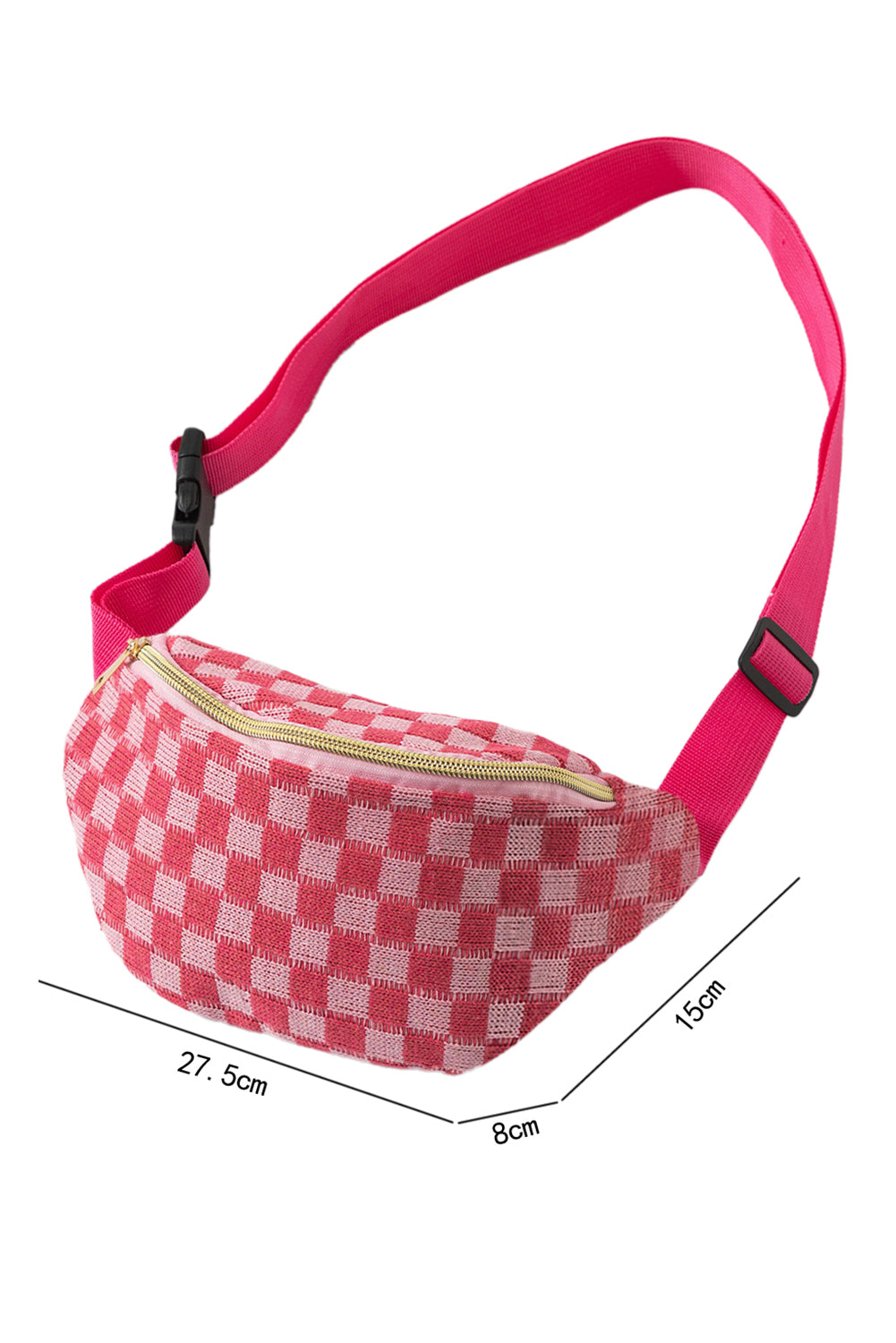 Checkered Pattern Crossbody Sling Bag
