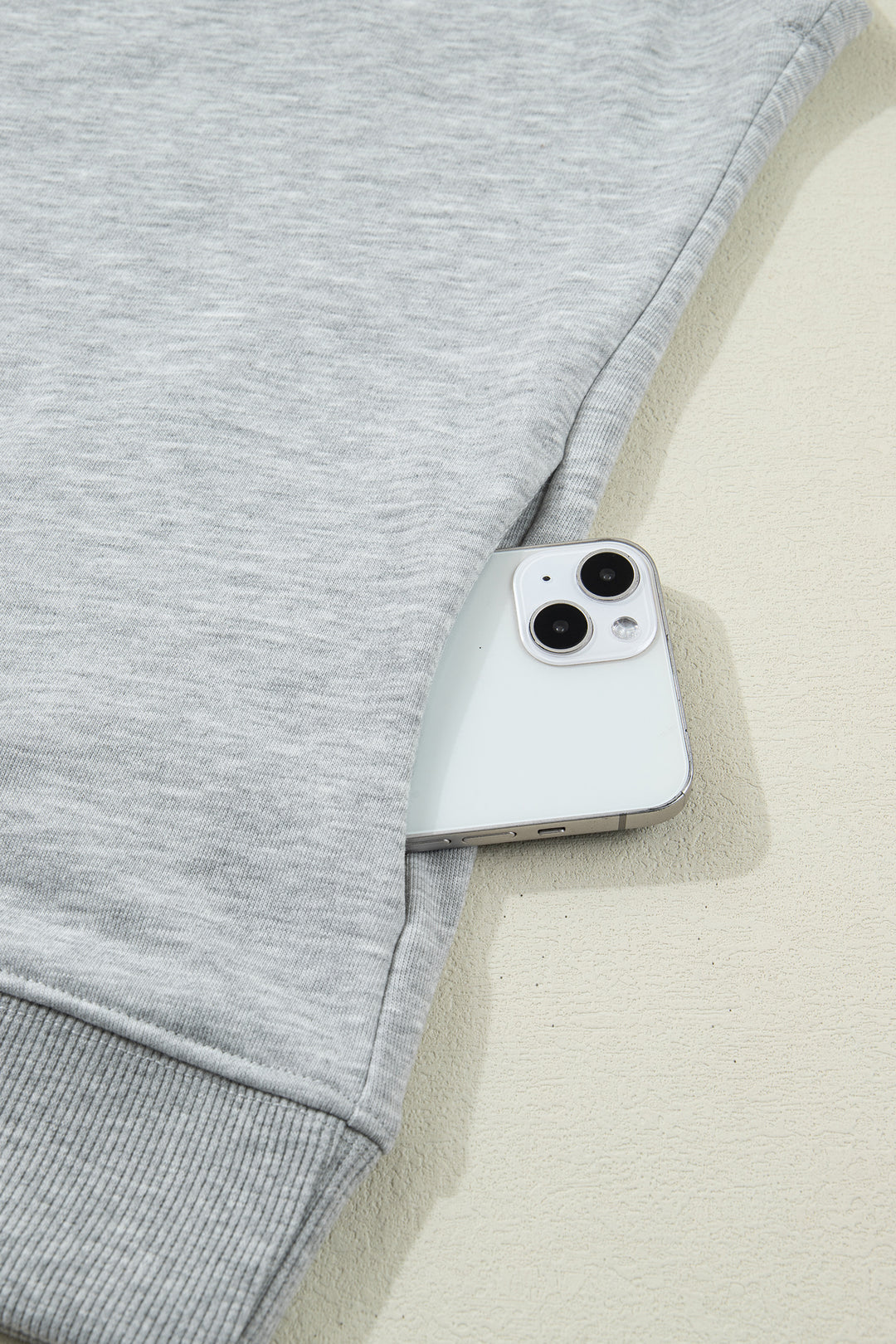 Light Grey Solid Color High Neck Cap Sleeve Loose Top