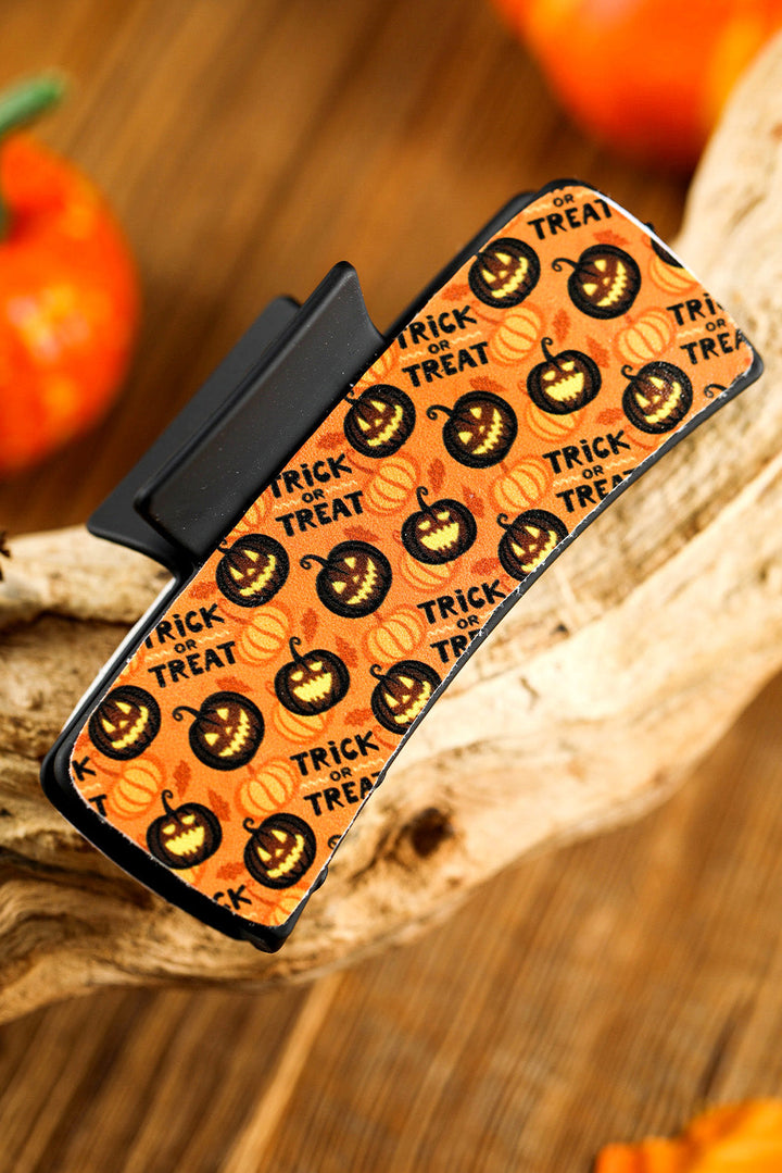 Trick or Treat Halloween Print Hair Clip