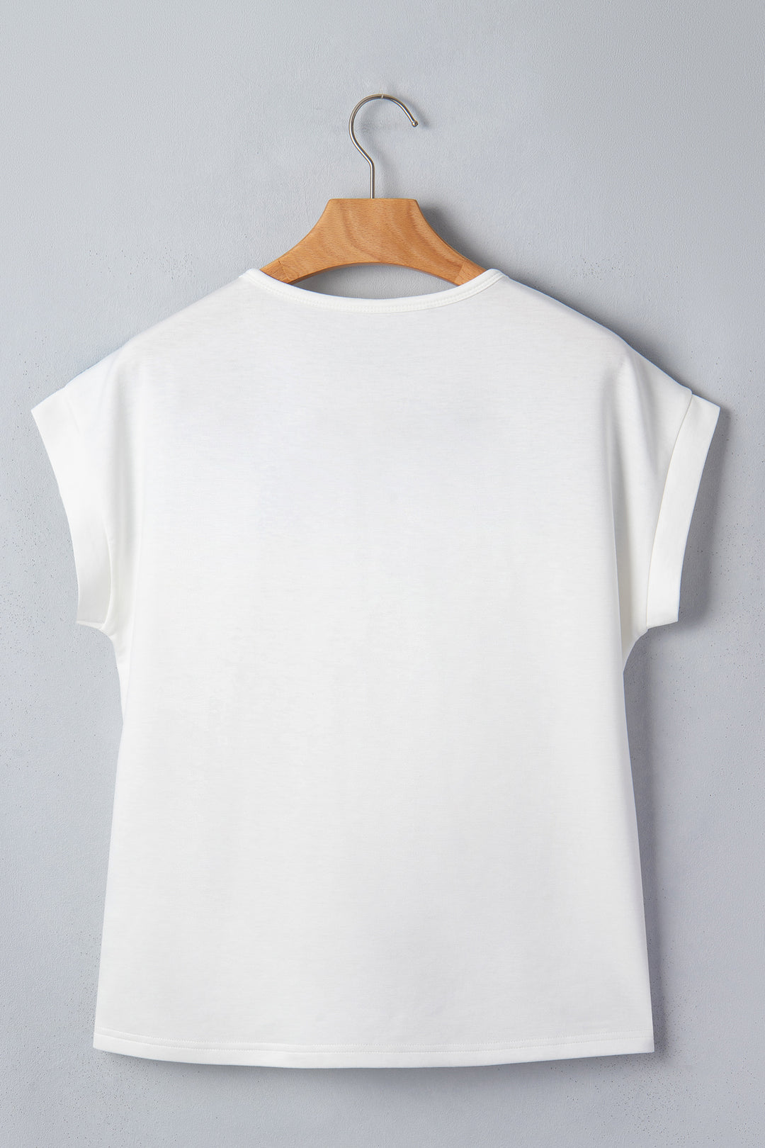 White Floral Patchwork Short Sleeve Viscose Blend Blouse
