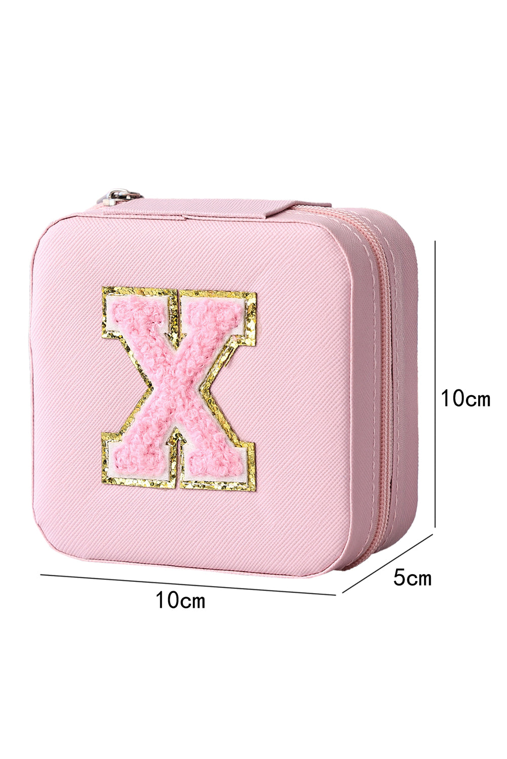 Chenille X Graphic Jewelry Case with Mirror
