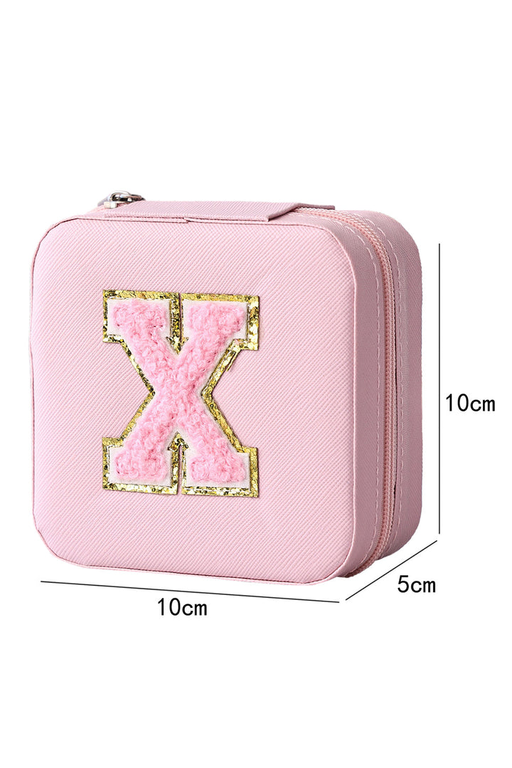 Chenille X Graphic Jewelry Case with Mirror