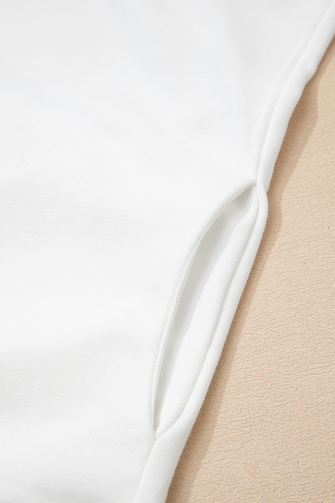 White Solid Color High Neck Cap Sleeve Loose Top
