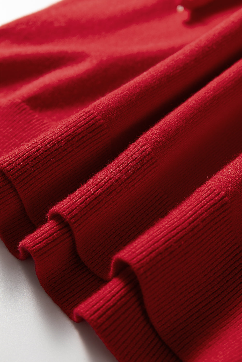 Pearl Embellished Double Ruffle Short Sleeve Sweater