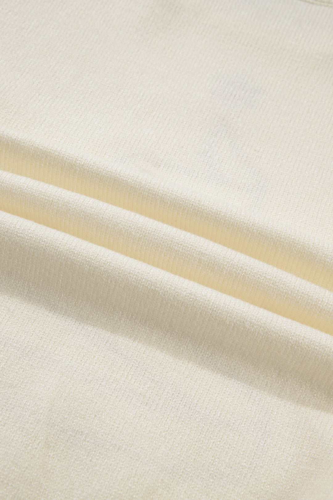 Beige Stitched Detail Christmas Tree Holiday Casual Sweater