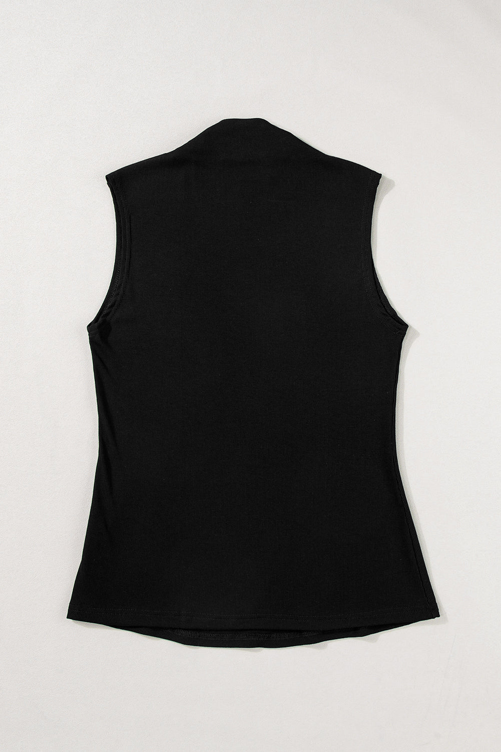 Solid Mock Neck Tank Top
