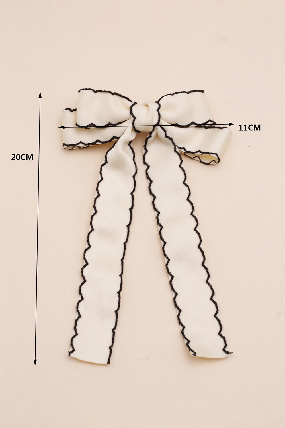 Contrast Trim Colorblock Bowknot Hair Pin