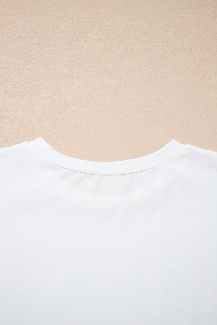 White Coquette Cowgirl Elements Printed Relaxed Tee