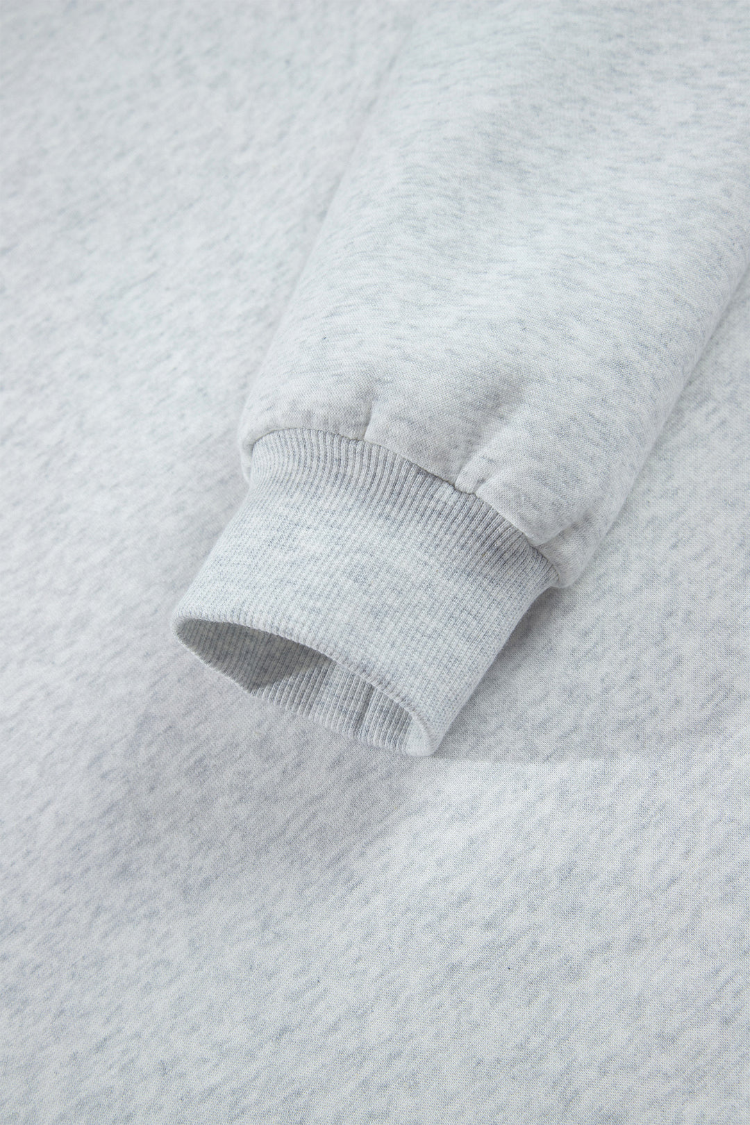Light Grey GOD IS GOOD Appliqué Embroidery Mock Neck Pullover Sweatshirt